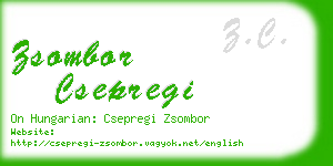 zsombor csepregi business card